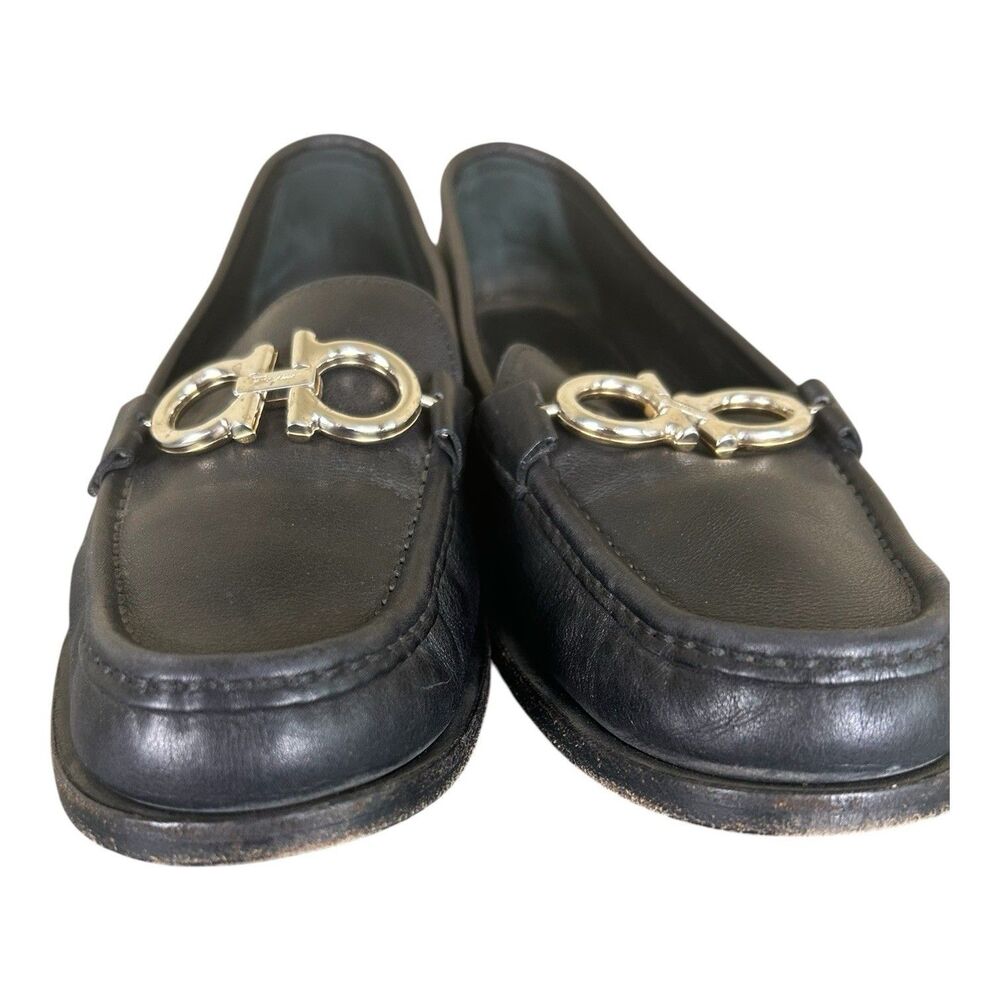 Salvatore Ferragamo Rolo Moccasin Loafers Reversible Gancini Buckle Size 7.5C - Picture 7 of 12